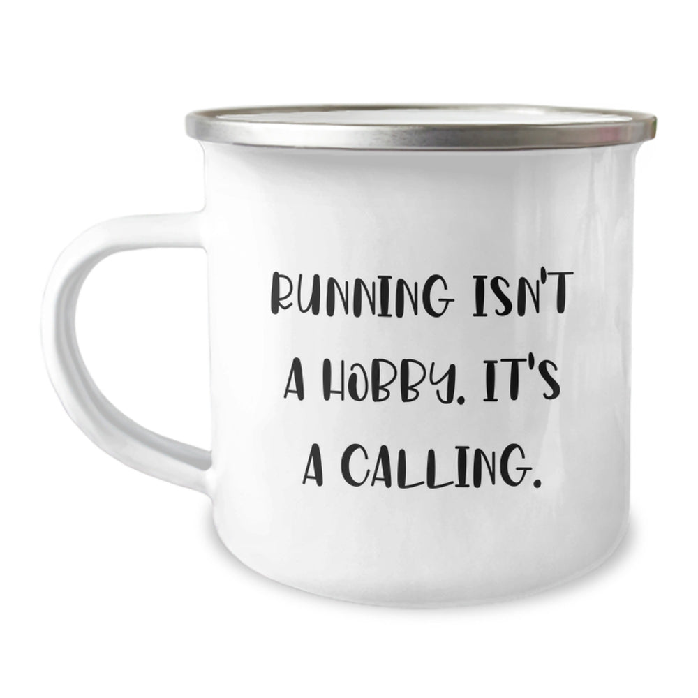 Funny Running Gifts for Men, Unique Camping Mug for Christmas Unique Gifts from Friends, Inspirational Running Quote - Image 1