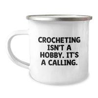 Load image into Gallery viewer, Crocheting Camping Mug Gifts from Family for Crocheting Lovers - Funny Quote - Christmas Unique Gifts - Image 1

