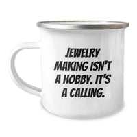 Load image into Gallery viewer, Funny Jewelry Making Inspirational Gifts from Friends for Men Stainless Steel Camping Mug - Image 1
