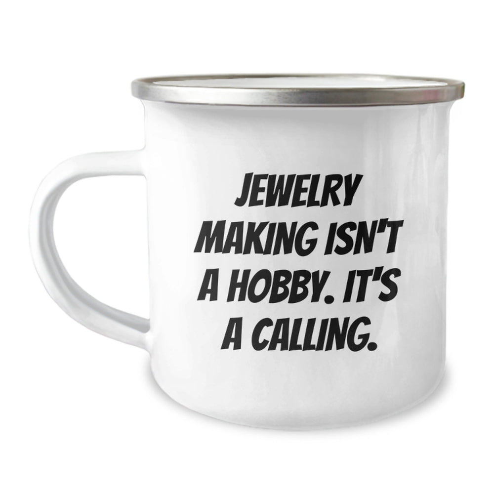 Funny Jewelry Making Inspirational Gifts from Friends for Men Stainless Steel Camping Mug - Image 1