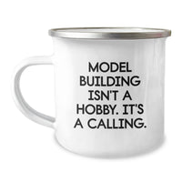 Load image into Gallery viewer, Funny Model Building Gifts for Friends from Family - Camping Mug, Model Building Isn&#39;t A Calling - Unique Christmas Unique Gifts - Image 1
