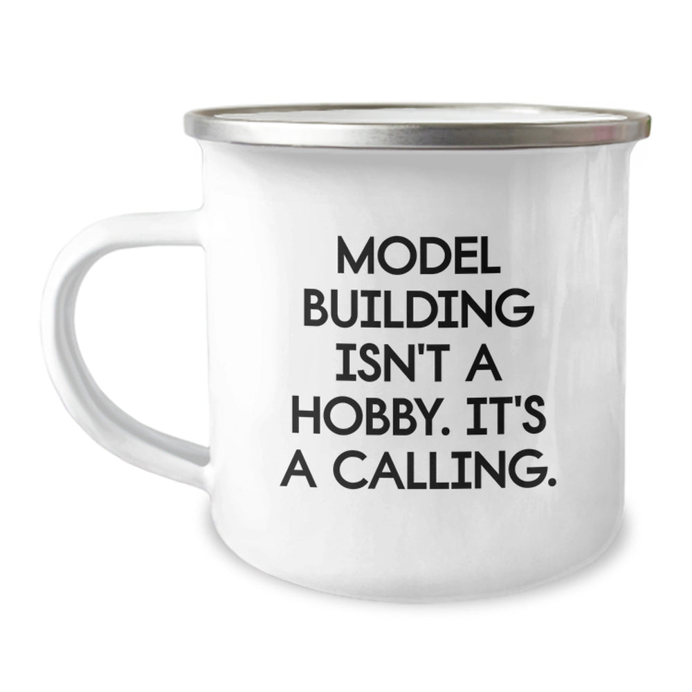 Funny Model Building Gifts for Friends from Family - Camping Mug, Model Building Isn't A Calling - Unique Christmas Unique Gifts - Image 1