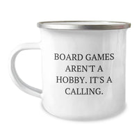 Load image into Gallery viewer, Funny Board Games Enthusiast Gifts from Friends - Christmas Unique Gifts for Men Who Love Camping Mugs - &#39;Board Games Aren&#39;t A Hobby. It&#39;s A Calling.&#39; - Image 1
