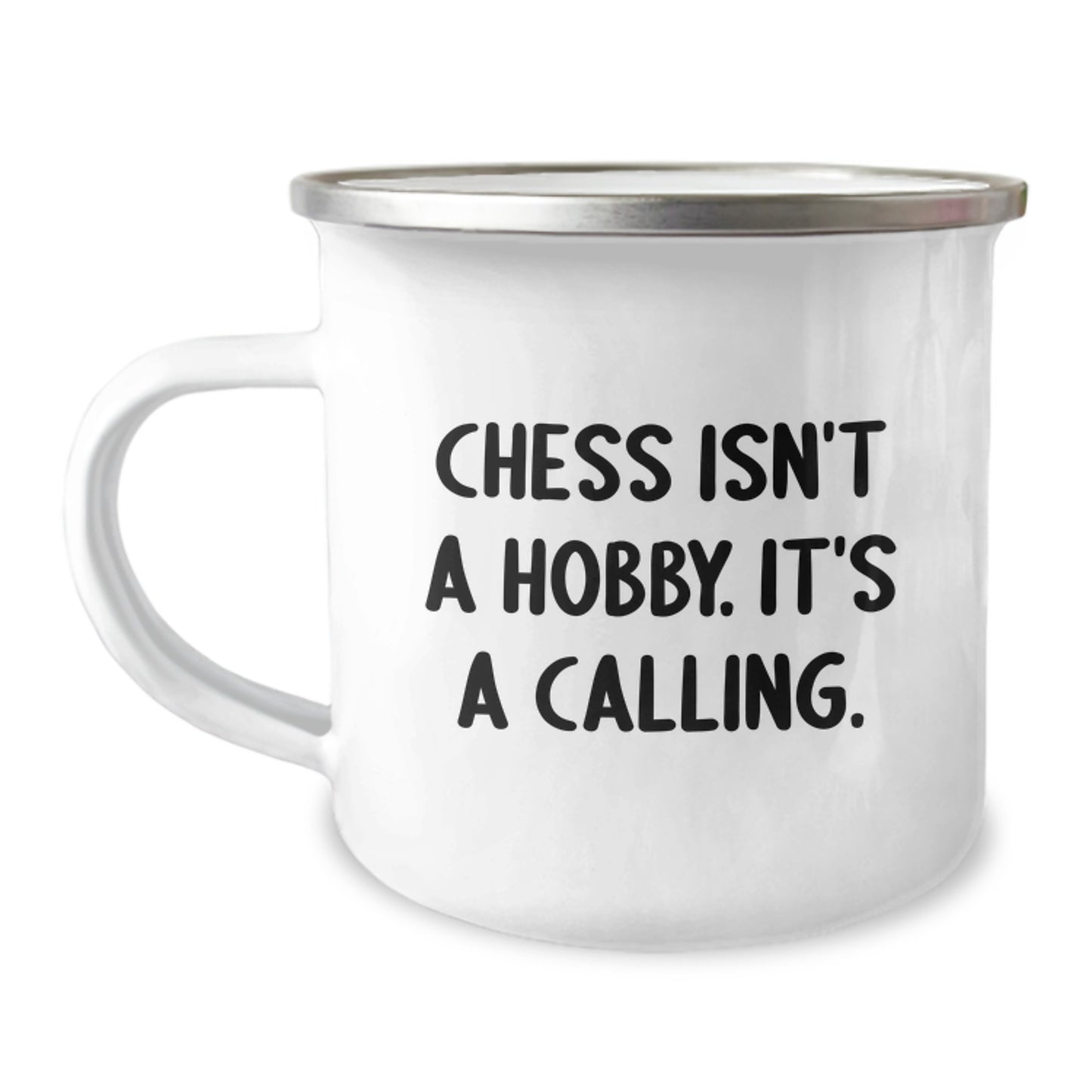 Funny Chess Camping Mugs Gifts for Chess Lovers from Friends and Family, Inspirational Call to Action, Christmas Unique Gifts - Image 1