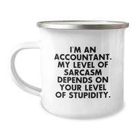 Load image into Gallery viewer, Funny Accountant Gifts from Friends Unique Christmas Mugs for Accountants, Camping, with Sarcasm Humor - Image 1
