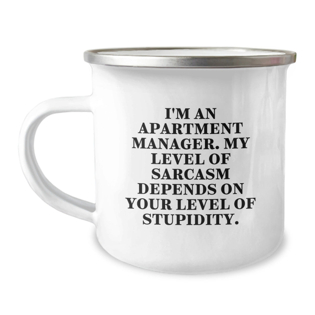 Gifts for Apartment Managers - Funny Sarcastic Camping Mug for Christmas Unique Gift for Family Friends Coworkers - Image 1