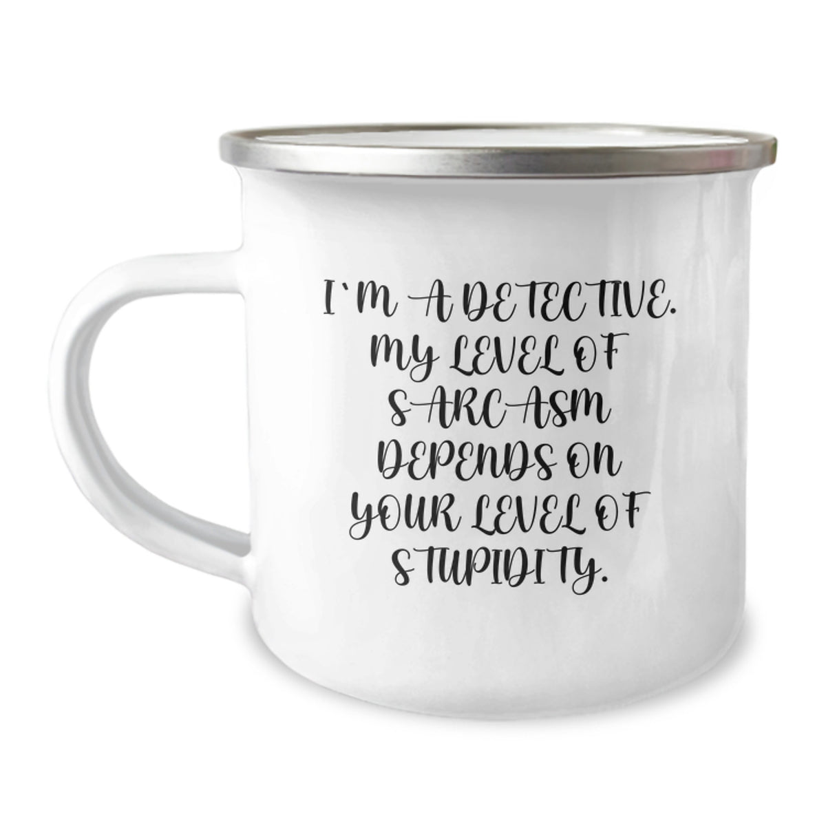 Funny Detective Gifts from Friends Men - 'I'm A Detective' Sarcasm Camping Mug, Christmas Unique Presents for Detective Lovers - Image 1