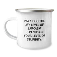 Load image into Gallery viewer, Funny Doctor Gifts for Him - Christmas Unique Mugs with Sarcasm Quote for Doctor Friends, Camping Mug for Men from Family - Image 1
