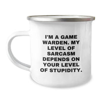 Load image into Gallery viewer, Funny Game Warden Gifts from Men to Friends - Sassy Christmas Unique Mugs for Camping Lovers, I&#39;m A Game Warden Mug - Image 1

