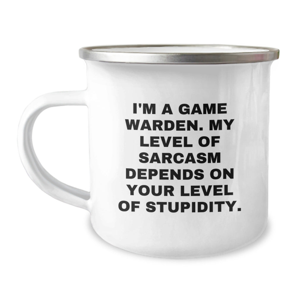 Funny Game Warden Gifts from Men to Friends - Sassy Christmas Unique Mugs for Camping Lovers, I'm A Game Warden Mug - Image 1