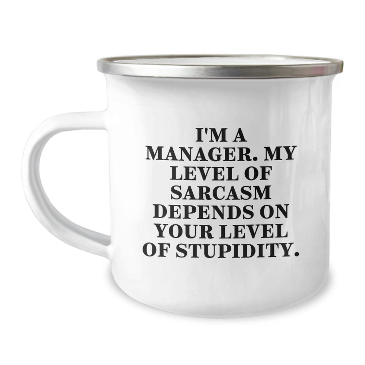 Funny Manager Gifts from Friends, Christmas Unique Manager Mugs for Office Workers, Camping Mug with Sarcastic Quote - Image 1