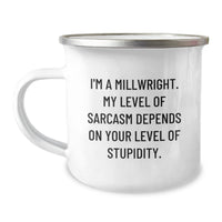 Load image into Gallery viewer, Funny Millwright Gifts for Men, Unique Christmas Memorable Presents from Friends and Family, Camping Mug with Sarcasm Quote - &#39;I&#39;m A Millwright&#39; - Image 1
