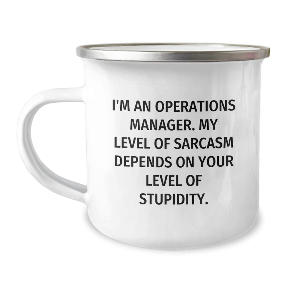 Funny Operations Manager Christmas Unique Gifts from Friends, Unique Camping Mug for Operations Manager Men, I'm An 'Operations Manager' Sarcastic Humor Mug - Image 1