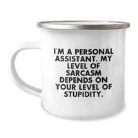 Load image into Gallery viewer, Funny Personal Assistant Christmas Camping Mug - Gifts from Friends to Men, Women, Coworkers, Family - Personal Assistant Unique Gifts - Image 1
