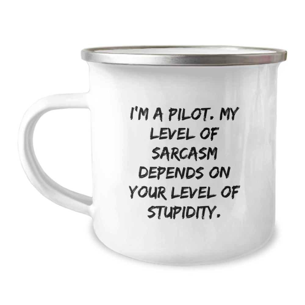 Funny Pilot Gifts, I'm A Pilot, Pilot Sarcasm Mug, Camping Mug for Pilot Friends, Christmas Unique Gifts for Pilot Men - Image 1
