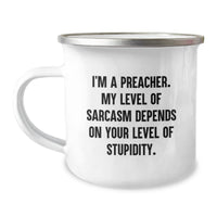 Load image into Gallery viewer, Funny Preacher Gifts from Friends for Preacher - Camping Mug - Birthday Unique Gifts for Preacher - Image 1
