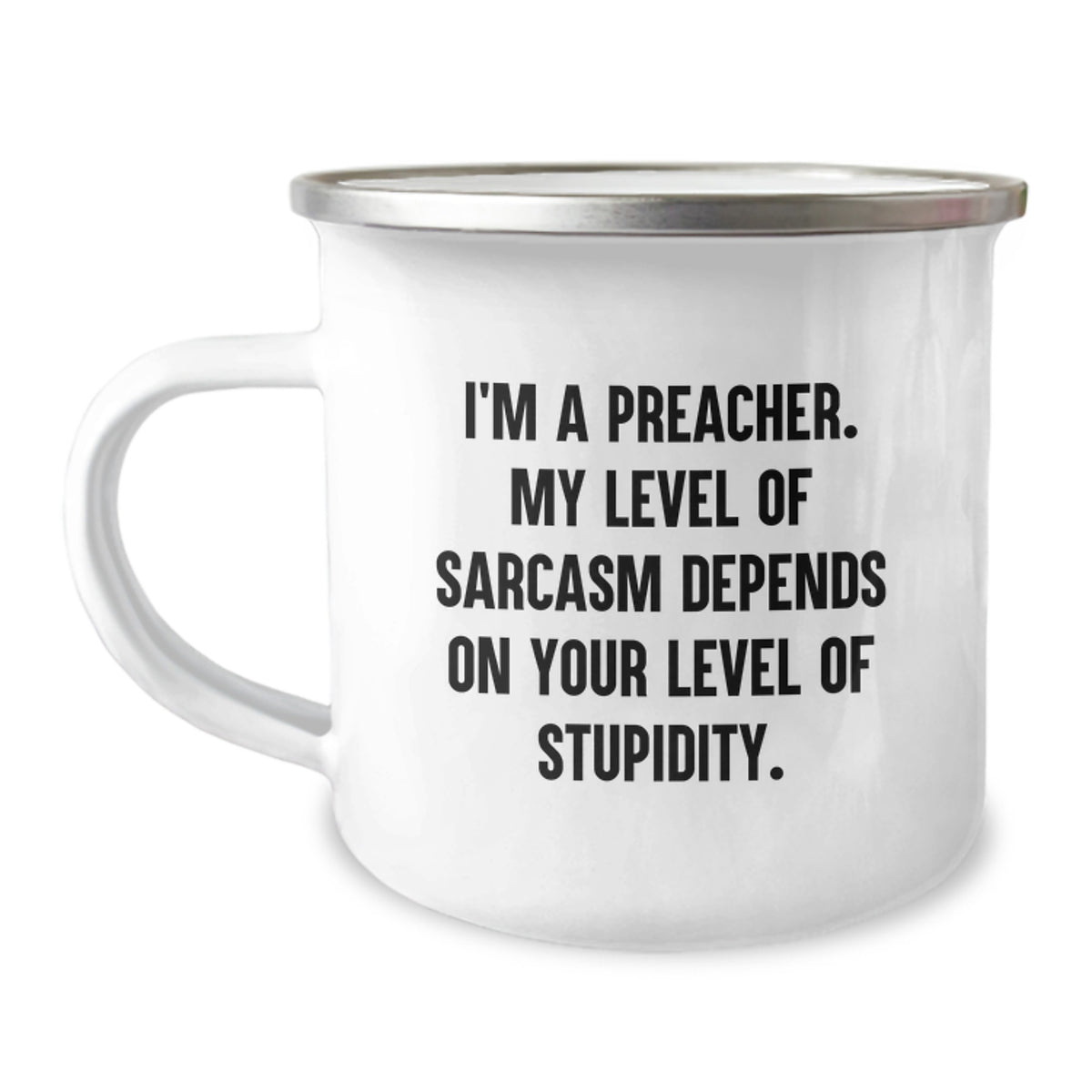 Funny Preacher Gifts from Friends for Preacher - Camping Mug - Birthday Unique Gifts for Preacher - Image 1
