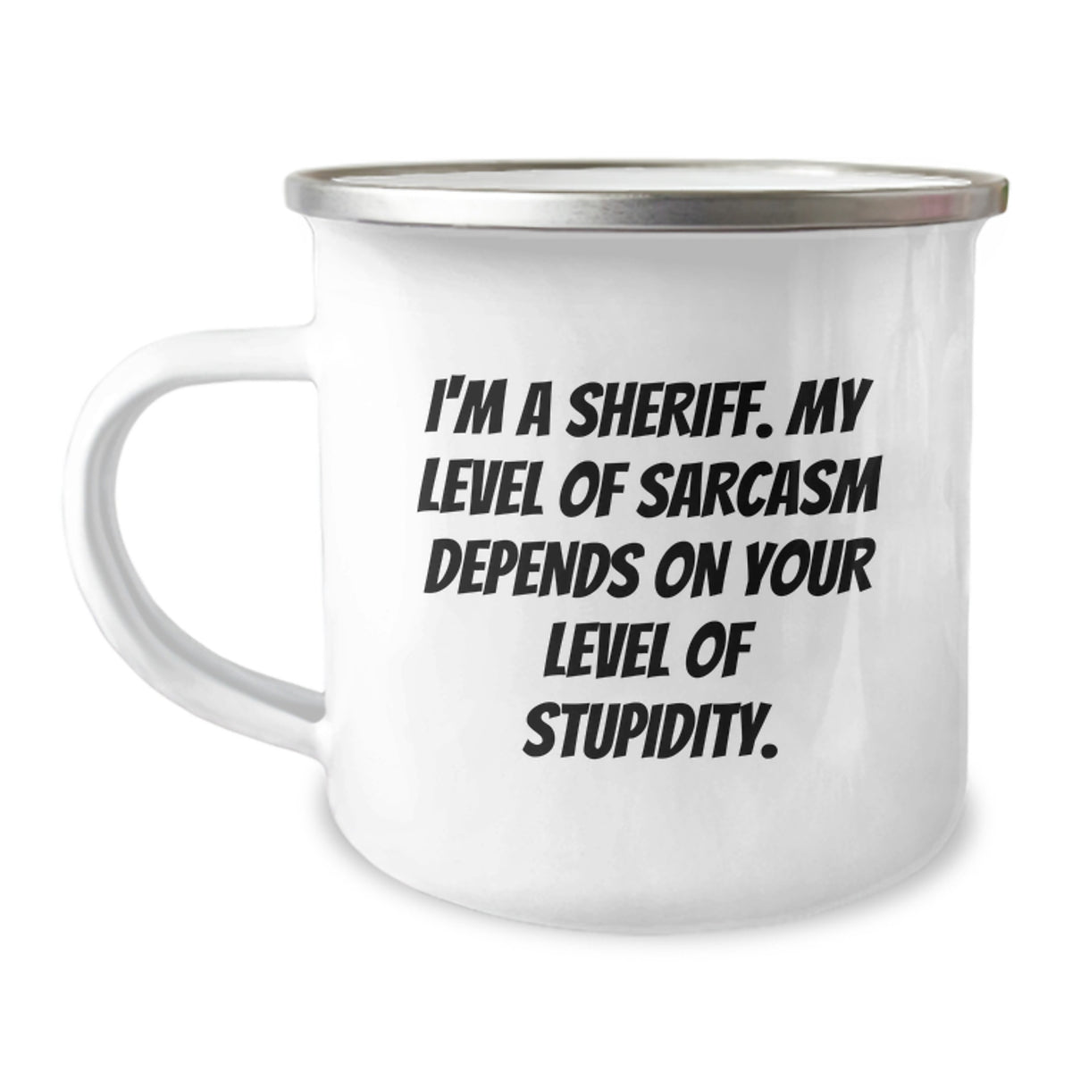 Sheriff Sarcasm Gifts from Friends for Men Sheriff Christmas Unique Mugs - Image 1