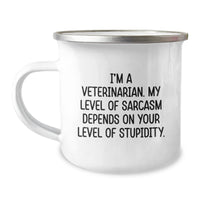 Load image into Gallery viewer, Funny Veterinarian Gifts from Friends for Him or Her, Christmas Unique Presents for Camping Lovers with Sassy Quote - Camping Mug - Image 1
