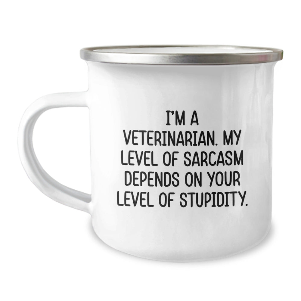 Funny Veterinarian Gifts from Friends for Him or Her, Christmas Unique Presents for Camping Lovers with Sassy Quote - Camping Mug - Image 1