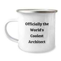 Load image into Gallery viewer, Architect Gifts for Men - Officially The World&#39;s Coolest Architect Funny Quote Christmas Unique Gifts from Friends and Family for Camping Mug - Image 1

