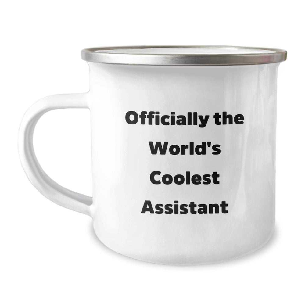 Funny Assistant Gifts, World's Coolest Assistant Camping Mug, Perfect Christmas Unique Gifts for Assistant Friends - Image 1