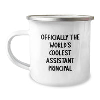 Load image into Gallery viewer, Funny Gift for Assistant Principals - Officially The World&#39;s Coolest Assistant Principal Christmas Unique Gifts from Men to Assistant Principals - Camping Mug - Image 1

