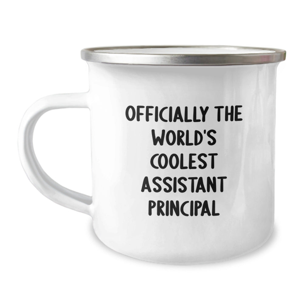 Funny Gift for Assistant Principals - Officially The World's Coolest Assistant Principal Christmas Unique Gifts from Men to Assistant Principals - Camping Mug - Image 1
