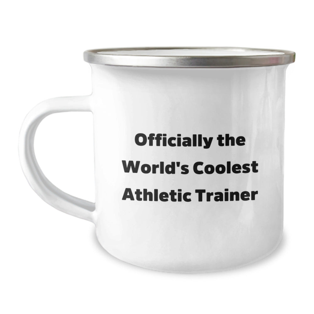 Funny Athletic Trainer Gifts from Friends for Men - Officially The World's Coolest Athletic Trainer, Camping Mug, Christmas Unique - Image 1