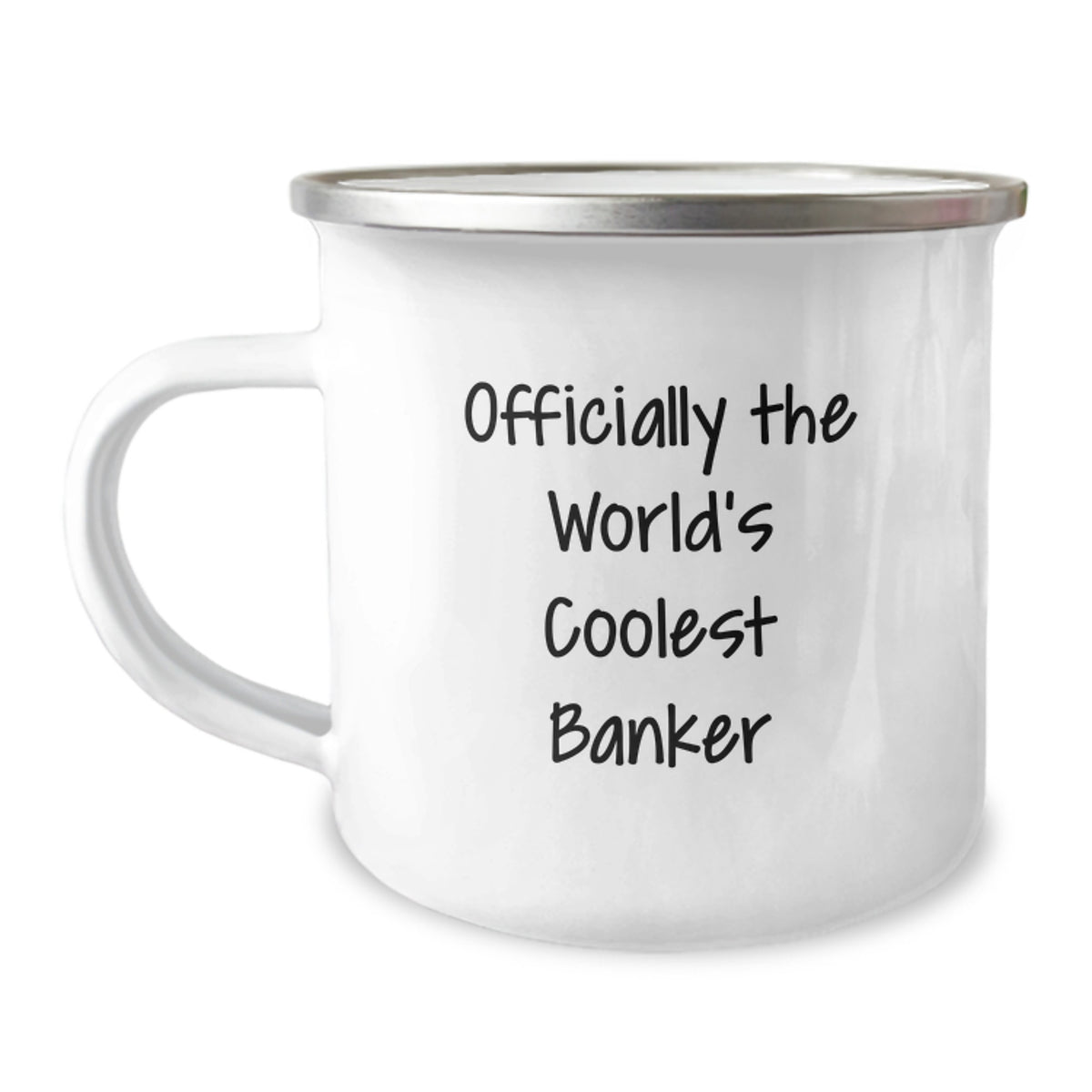 Funny Gifts for Bankers, Officially the World's Coolest Banker Camping Mug, Unique Christmas Unique Gifts from Friends to Banker - Image 1