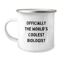 Load image into Gallery viewer, Funny Biologist Gifts for Men - Officially The World&#39;s Coolest Biologist Stainless Steel Camping Mug for Christmas Unique Presents from Family - Image 1
