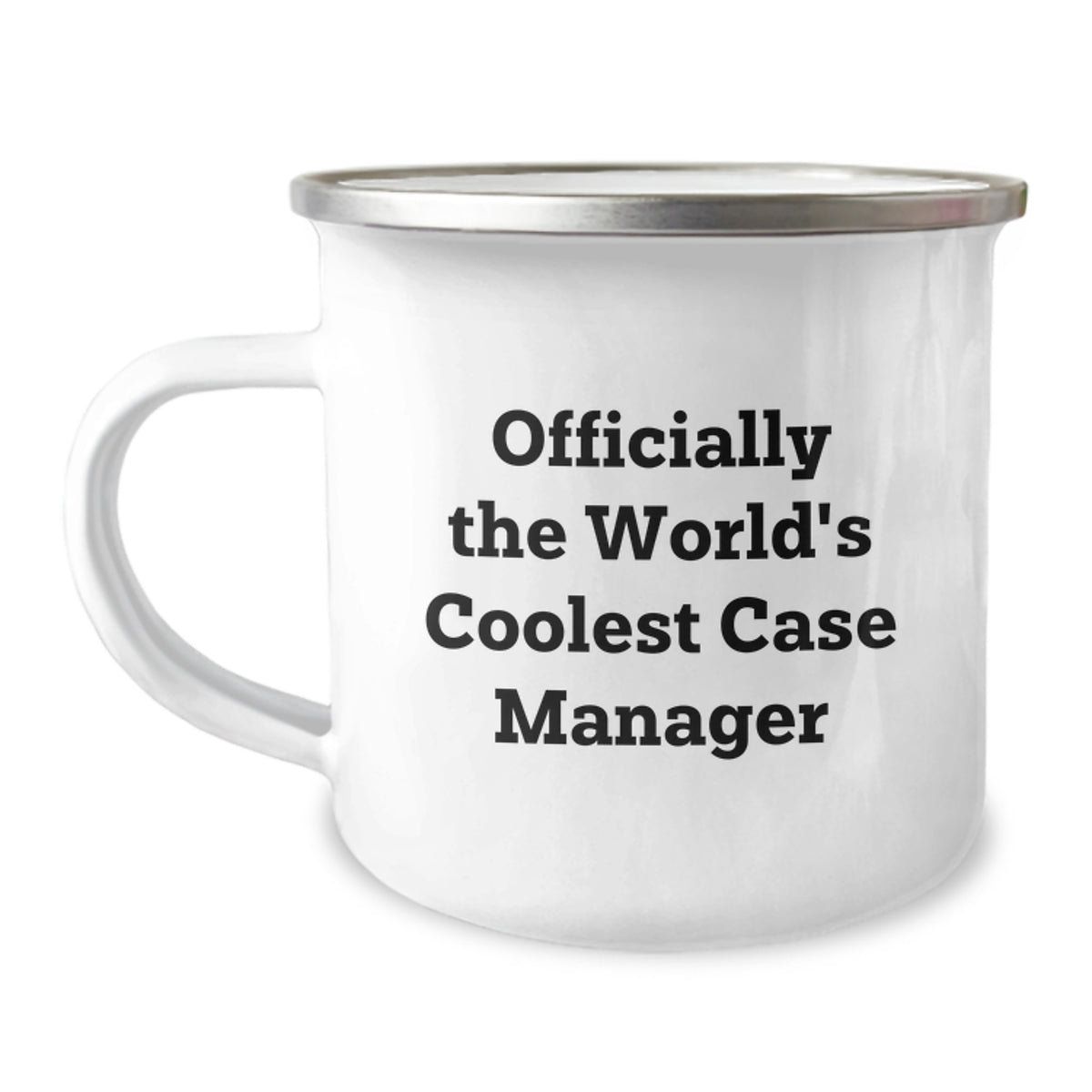 Funny Case Manager Gifts from Friends, 'Officially The World's Coolest Case Manager' Camping Mug for Case Manager, Christmas Unique Gifts - Image 1