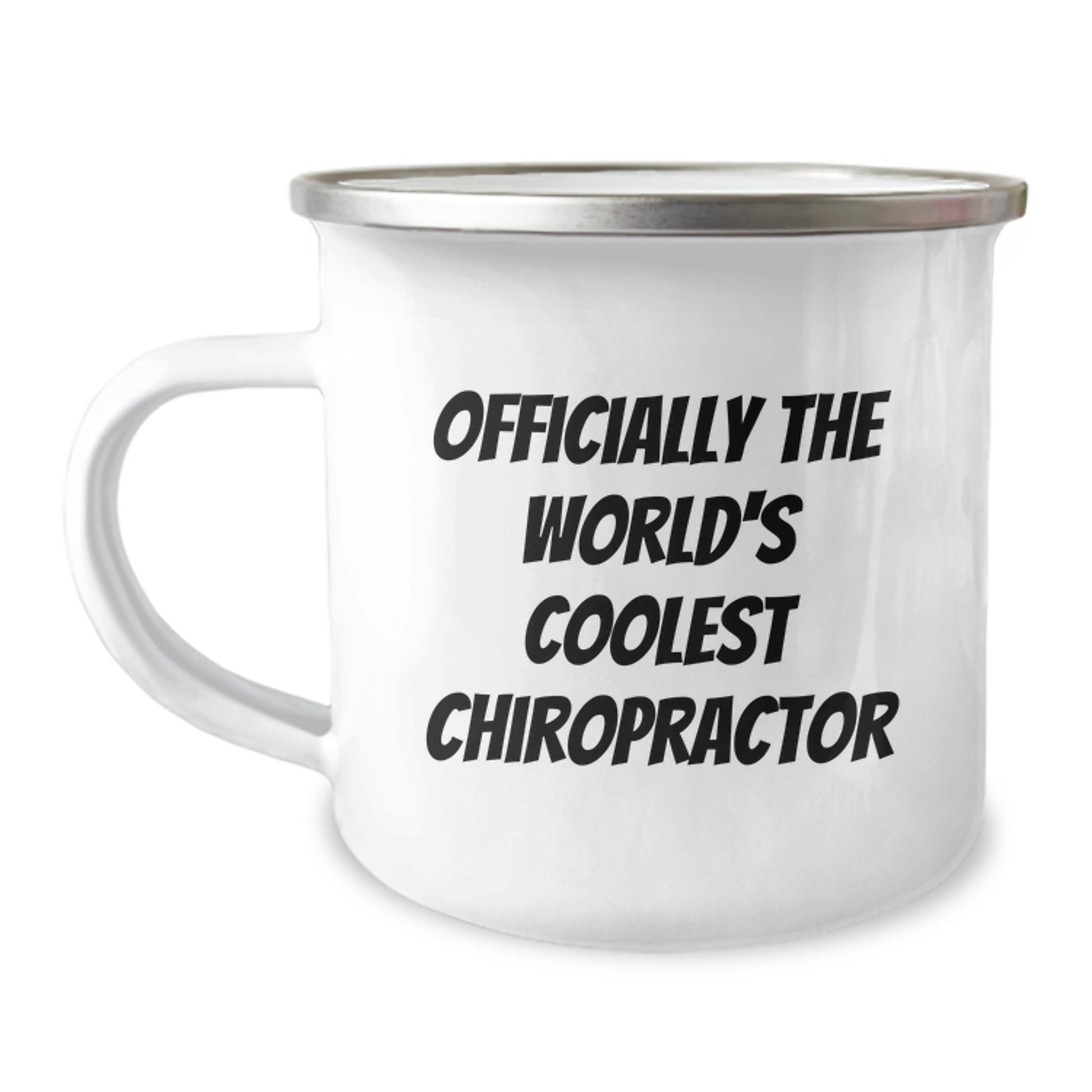 Funny Chiropractor Gifts for Men, Women, or Friends - Valentine's Unique Gifts from Family - Officially The World's Coolest Chiropractor Camping Mug - Image 1
