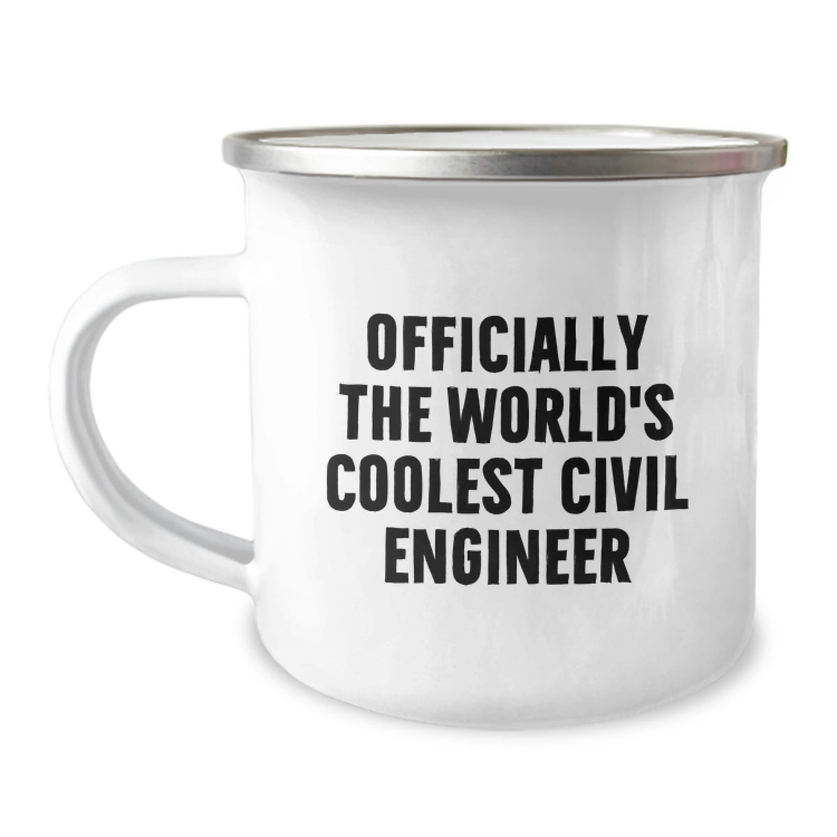 Funny Civil Engineer Gifts for Men, 'Officially The World's Coolest Civil Engineer' Camping Mug for Christmas Unique Gifts - Image 1