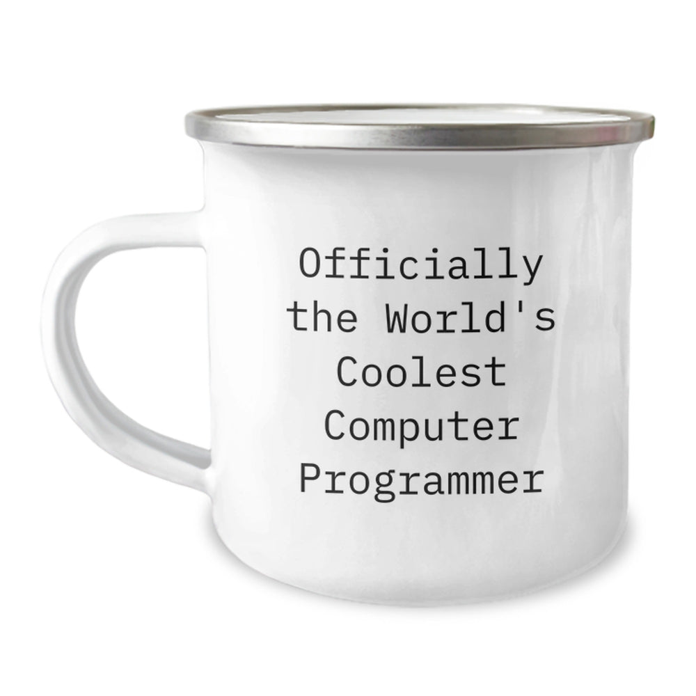 Funny Computer Programmer Gifts for Men, Officially The World's Coolest Computer Programmer Christmas Unique Gifts from Friends - Image 1