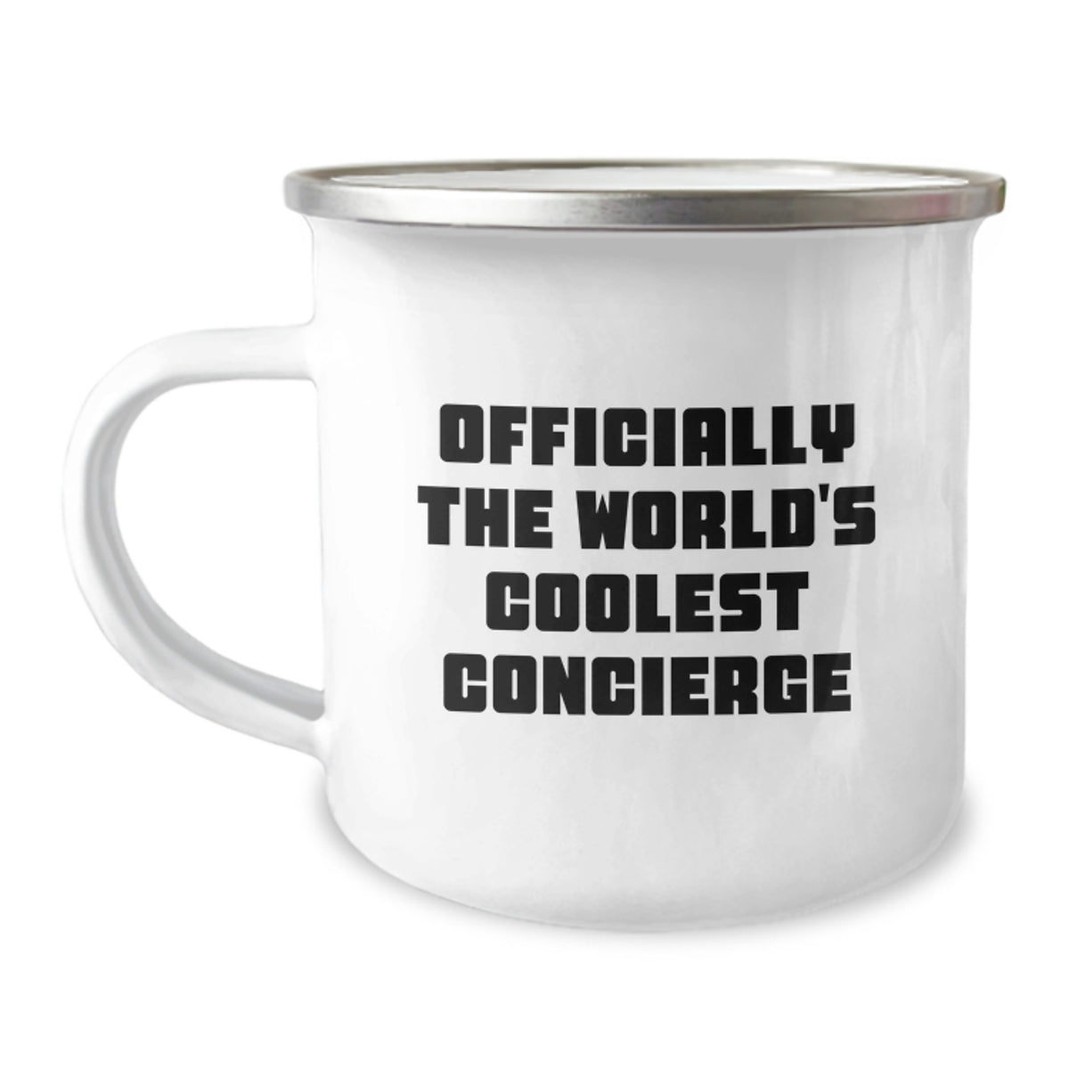 Unique Concierge Gifts from Friends for Men, Women, or Coworkers, Camping Mug, Officially The World's Coolest Concierge, 'The World's Coolest Concierge' Quote, Stainless Steel, Christmas Unique Gifts - Image 1