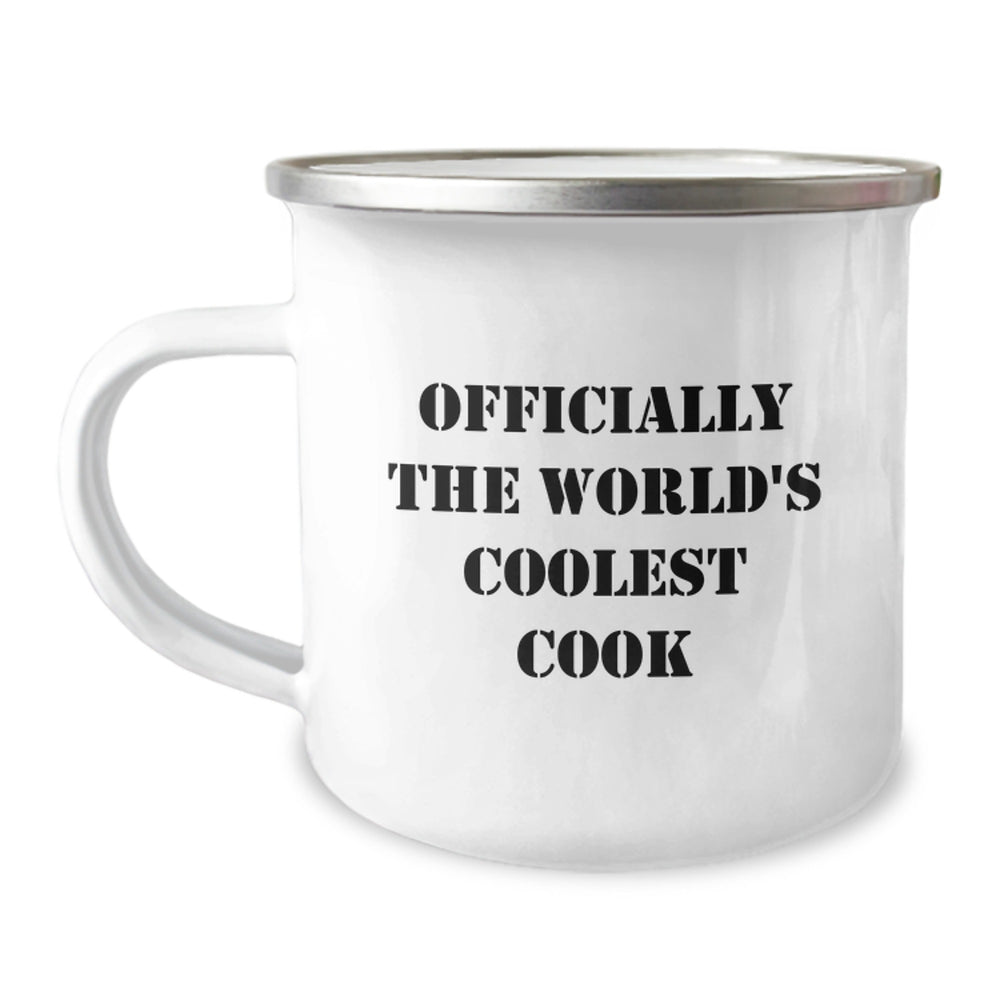 Funny Inspirational Cook Gifts from Friends for the World's Coolest Cook, Camping Mug, Christmas Unique Gifts for Him - Image 1
