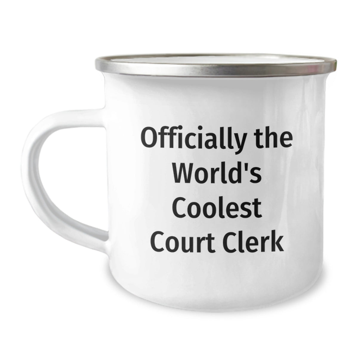 Funny Court Clerk Gifts for Men - Officially The World's Coolest Court Clerk, Court Clerk Camping Mug, Christmas Unique Gifts from Friends - Image 1