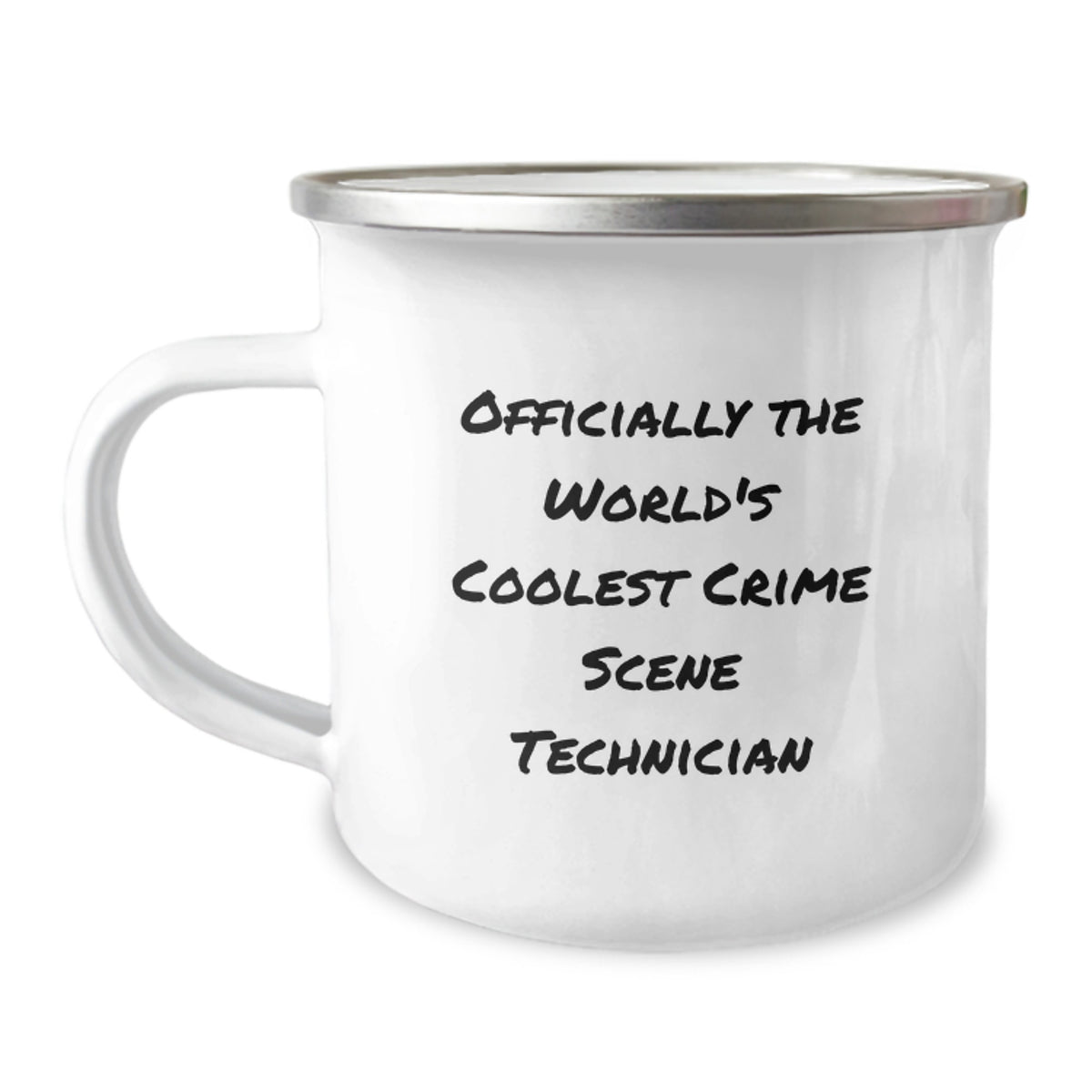 Funny Crime Scene Technician Gifts for Men, Christmas Unique Gifts from Friends to Family, Officially The World's Coolest Crime Scene Technician Camping Mug - Image 1
