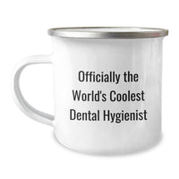 Load image into Gallery viewer, Funny Dental Hygienist Gifts from Friends, Camping Mug World&#39;s Coolest Quote, Christmas Unique Presents - Image 1

