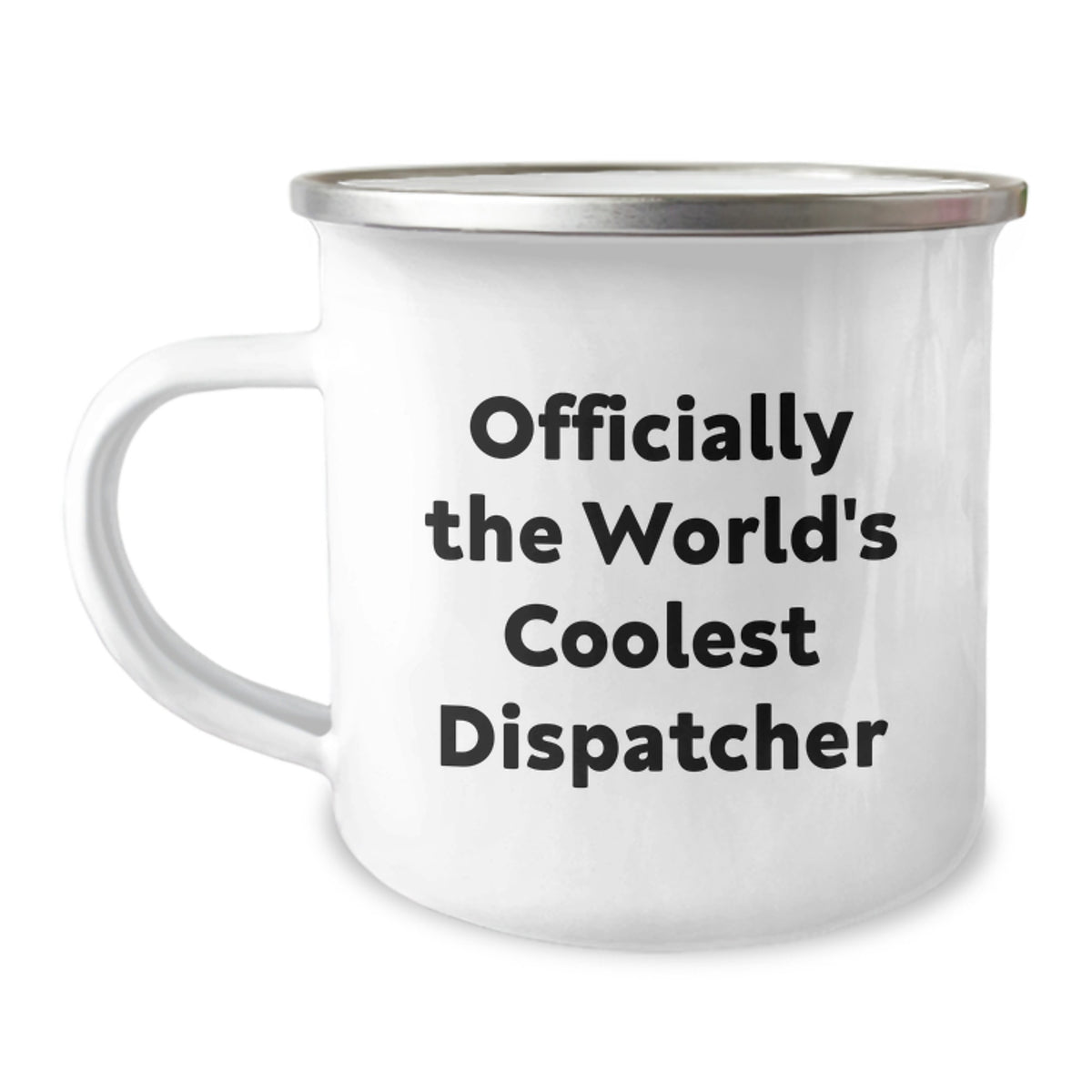 Funny Gifts from Friends for Dispatchers, Camping Mug for Men at Christmas Unique Gifts, Officially The World's Coolest Dispatcher - Image 1