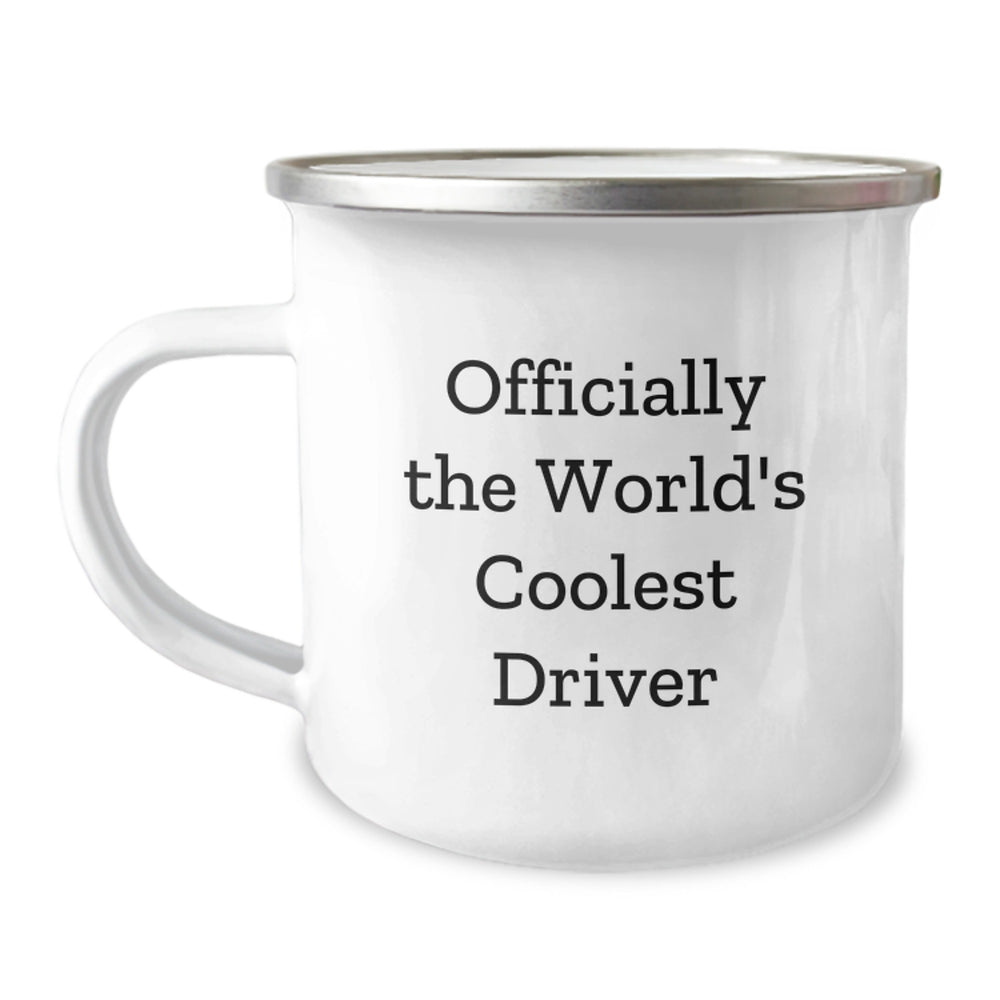 Gifts for the Driver, Funny Camping Mug for Men, Officially The World's Coolest Driver, Unique Christmas Unique Gifts from Friends to Family - Image 1