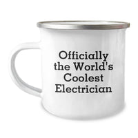 Load image into Gallery viewer, Officially The World&#39;s Coolest Electrician Funny Gifts for Men Electrician Friends Unique Christmas Memorable Presents from Family - Image 1
