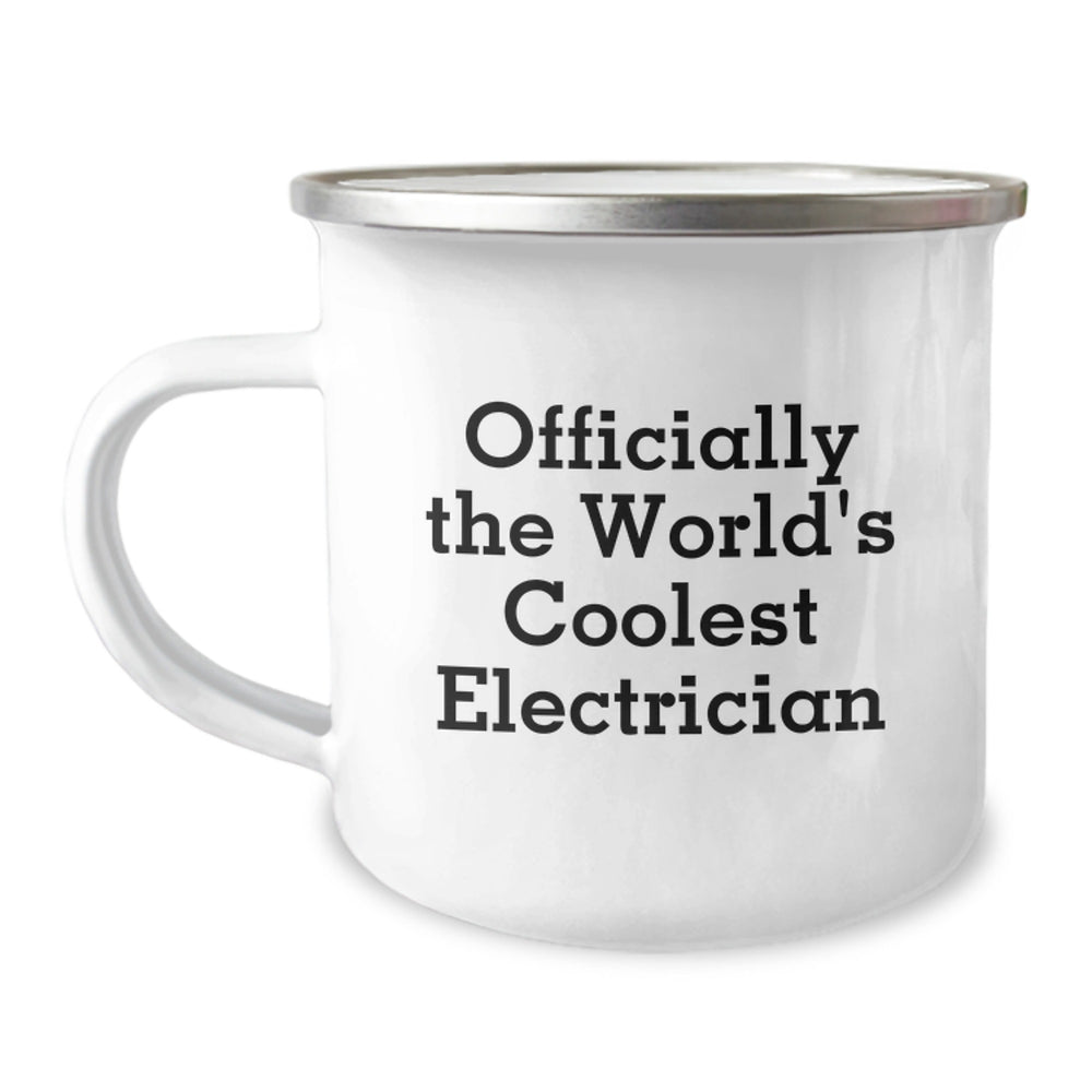 Officially The World's Coolest Electrician Funny Gifts for Men Electrician Friends Unique Christmas Memorable Presents from Family - Image 1