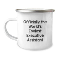 Load image into Gallery viewer, Funny Executive Assistant Christmas Unique Gifts from Friends for Executive Assistant Camping Mug Officially The World&#39;s Coolest Executive Assistant - Image 1
