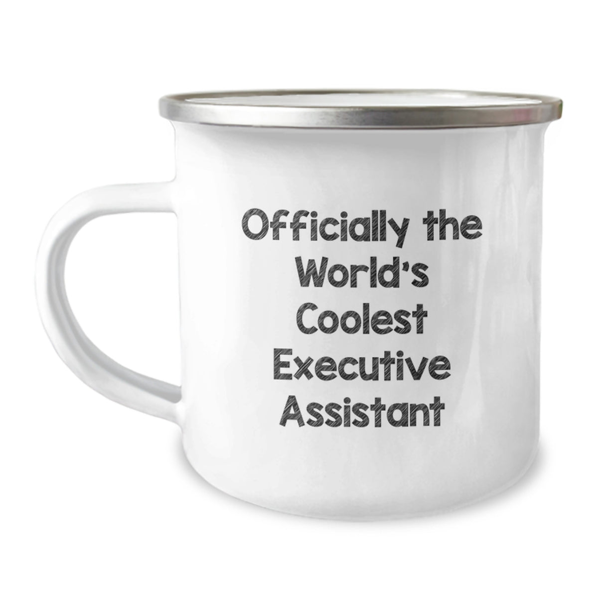 Funny Executive Assistant Christmas Unique Gifts from Friends for Executive Assistant Camping Mug Officially The World's Coolest Executive Assistant - Image 1