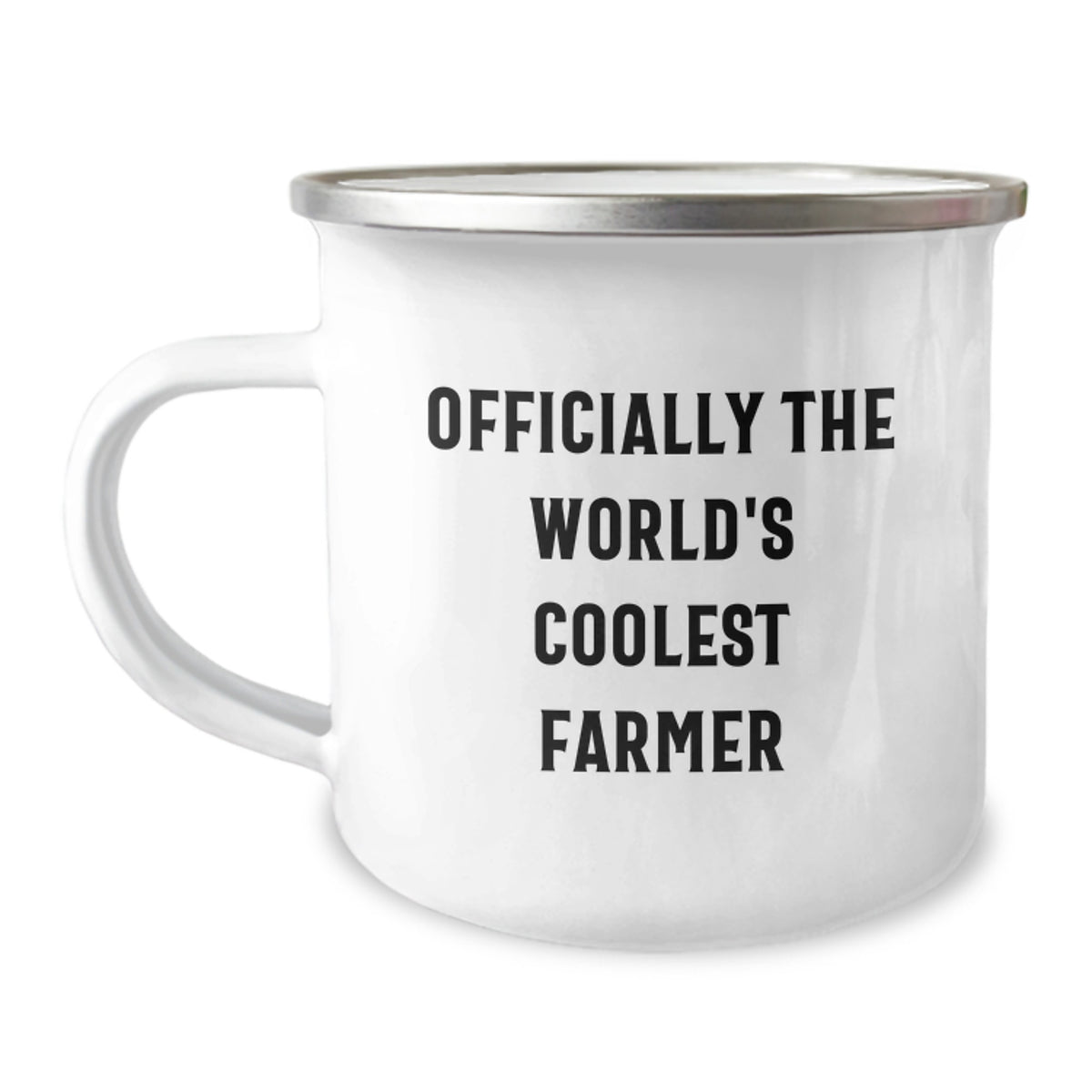 Funny Farmer Gifts for Men - 'Officially The World's Coolest Farmer' Camping Mug from Friends - Image 1