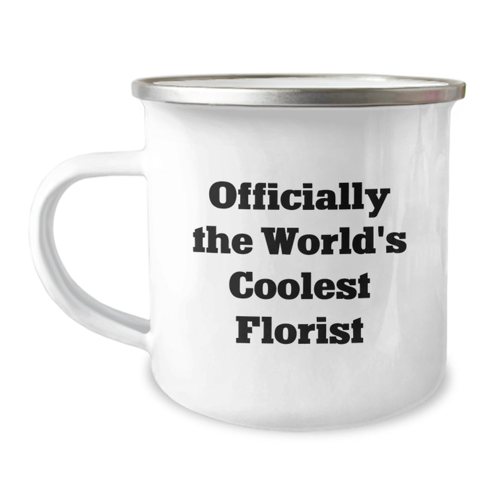 Funny Florist Gifts for Men, Women, Friends, or Family - World's Coolest Florist Camping Mug, Christmas Unique Presents - Image 1