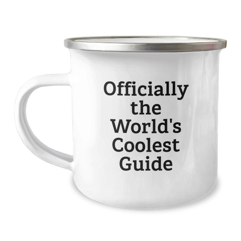 Funny Camping Mug Gifts for Guide Lovers Officially The World's Coolest Guide - Gifts from Friends for Christmas - Image 1