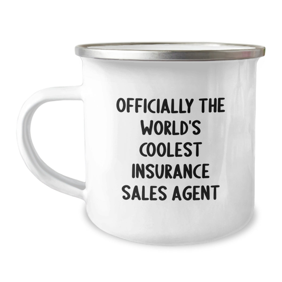 Funny Insurance Sales Agent Gifts for Men - Officially The World's Coolest Insurance Sales Agent Camping Mug, Christmas Unique Gifts from Friends - Image 1